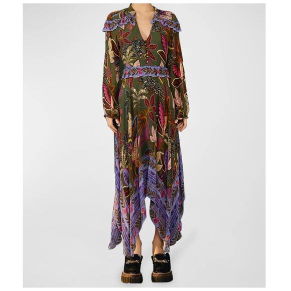 Farm Rio Wild Jungle Midi Dress - Picture 1 of 13